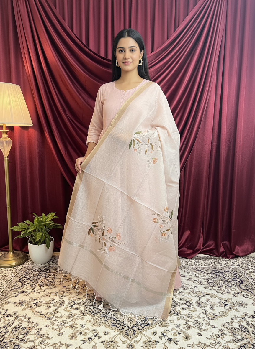 Onion pink color dupatta