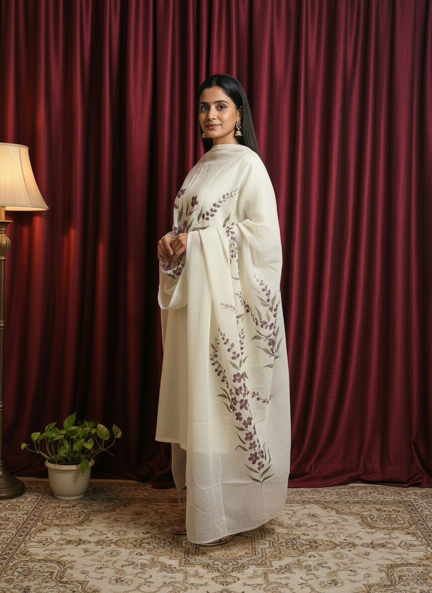 White Dupatta