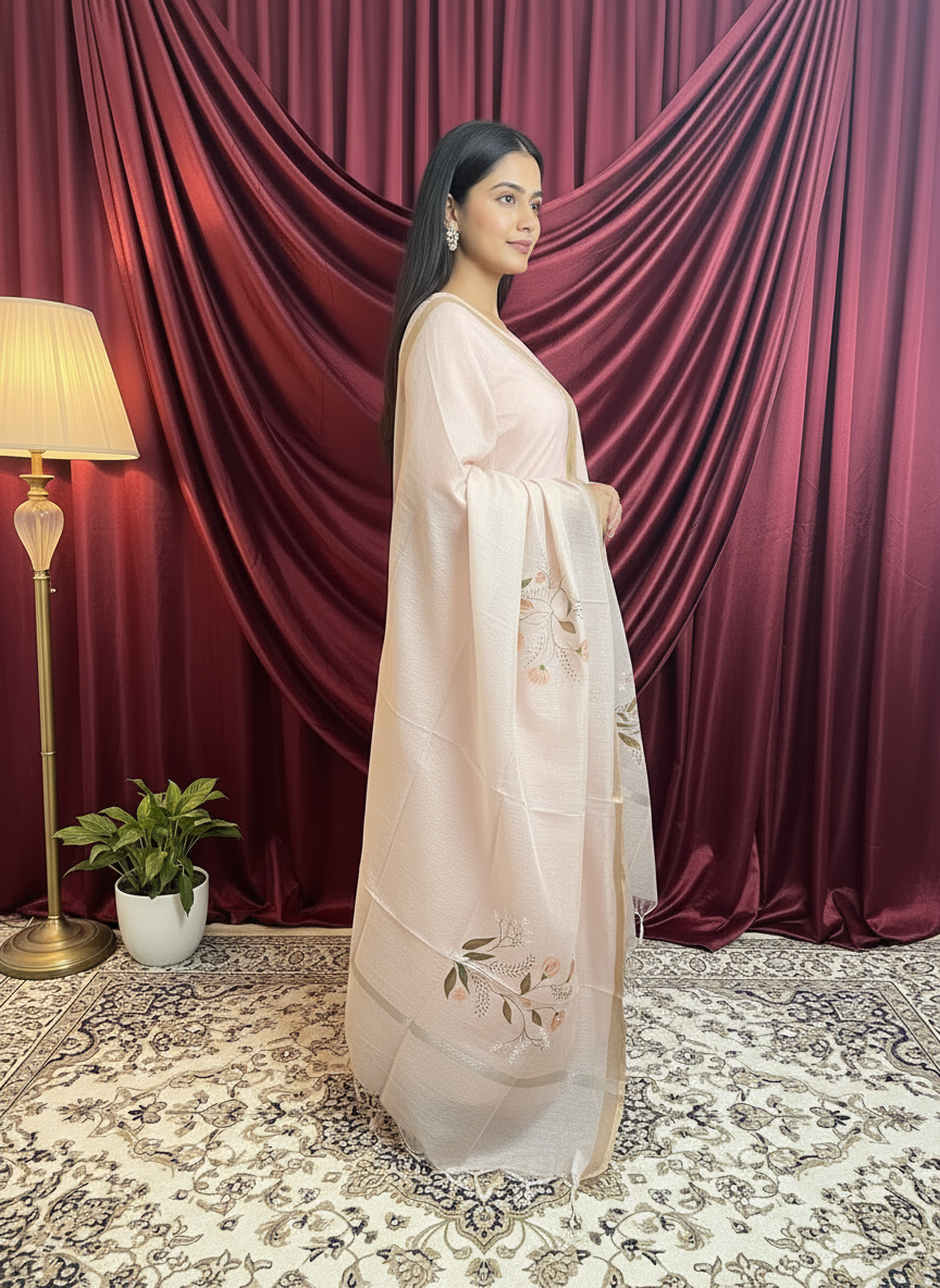 Onion pink color dupatta