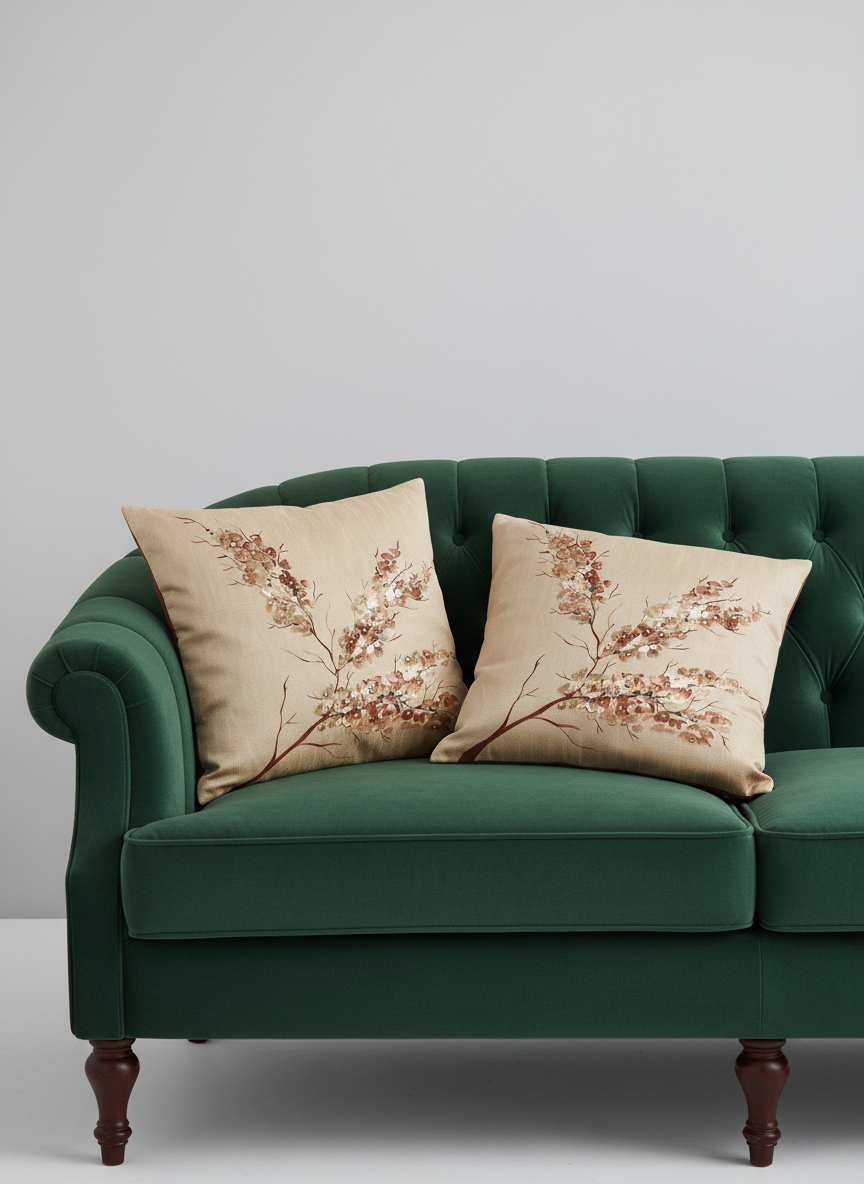 Hand Print Cushion Cover Set of 2