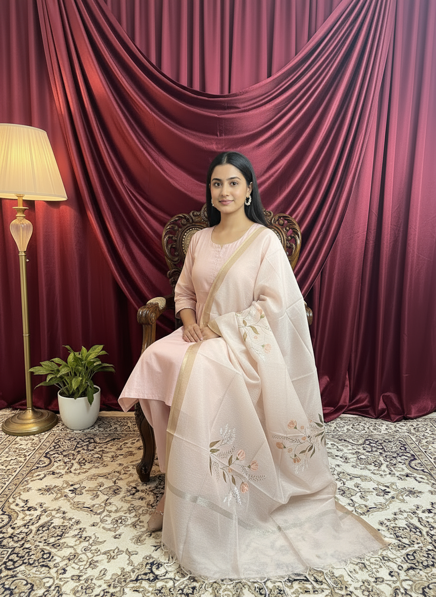 Onion pink color dupatta