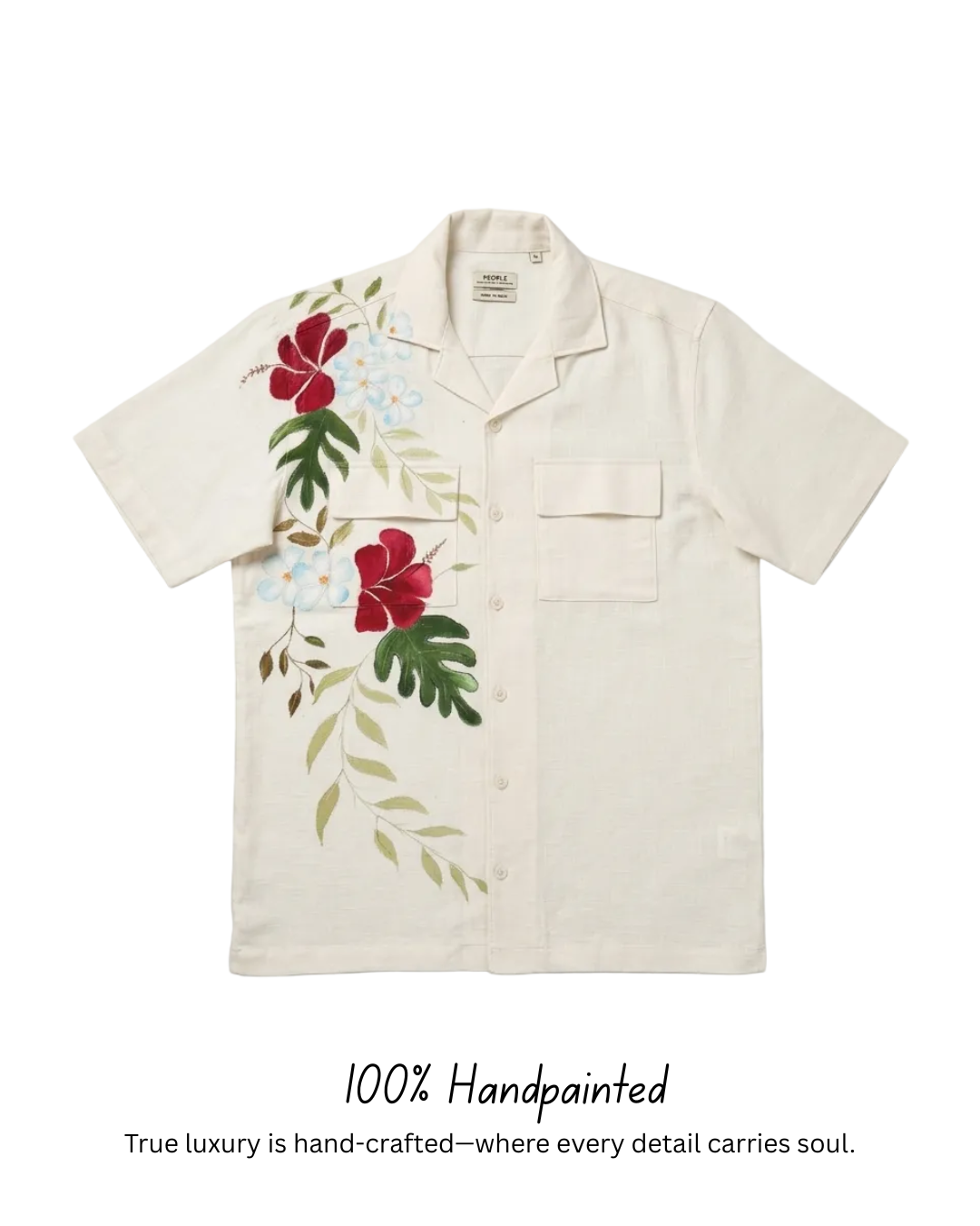 Tropical Hand-painted Party Shirt