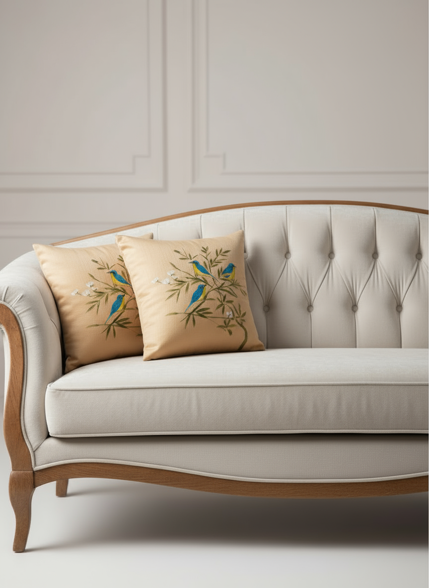 Hand Print Cushion Cover Set of 2