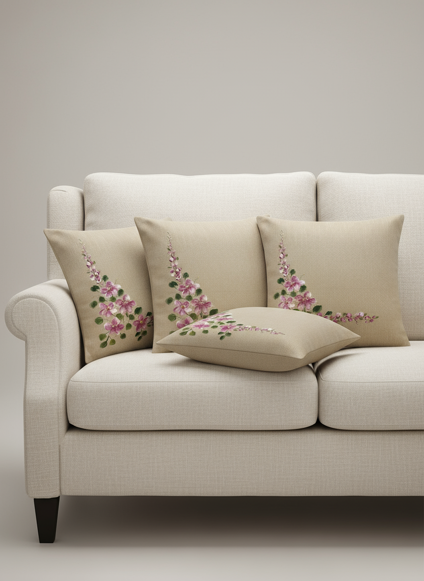 Hand Print Cushion Cover Set of 2