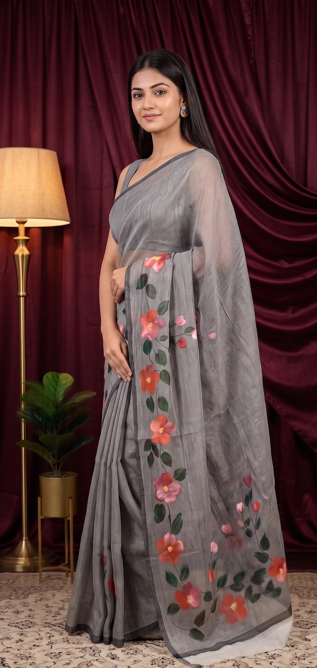 Ashen Beauty kota saree