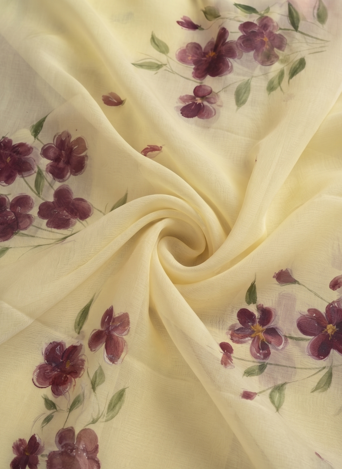 Lemon Organza Saree