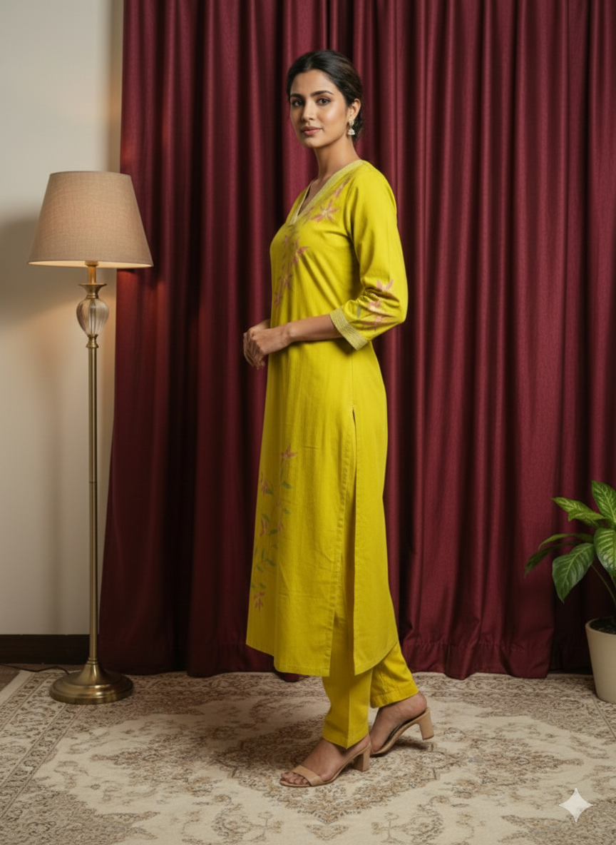 Summer Glow Cotton Kurta