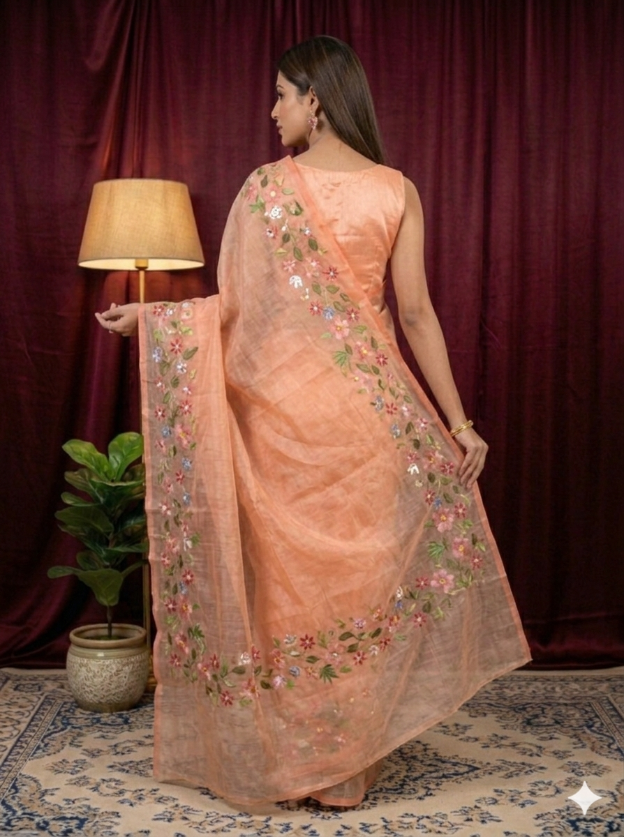 Peach Blossom – Kota Saree