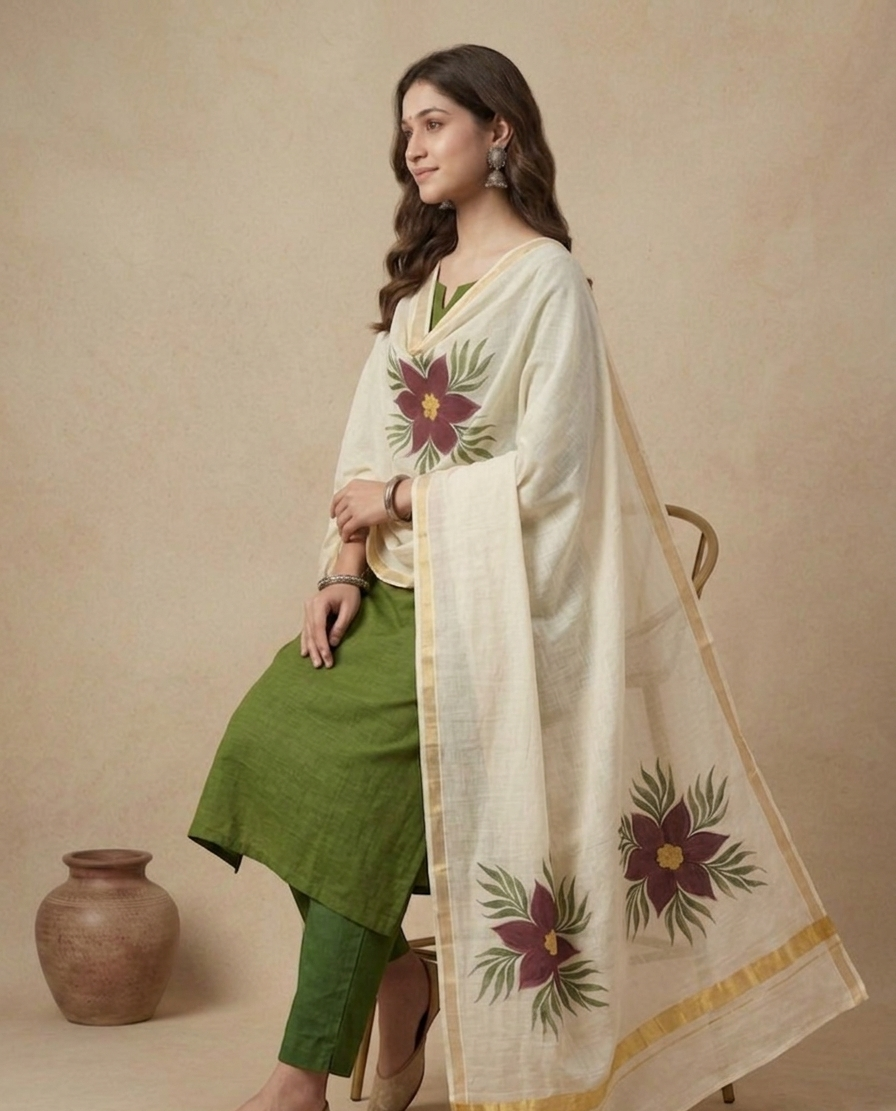 Mint Aura (Unstitched Suit)