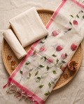 Ivory Petal kurta set (Unstitched)