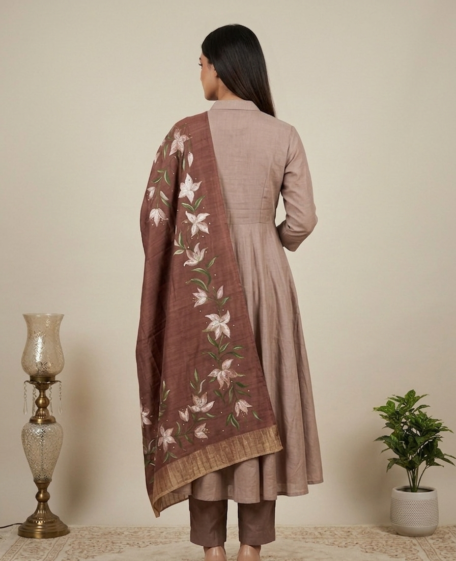 Warm Cocoa Brown (Unstitched Suit)