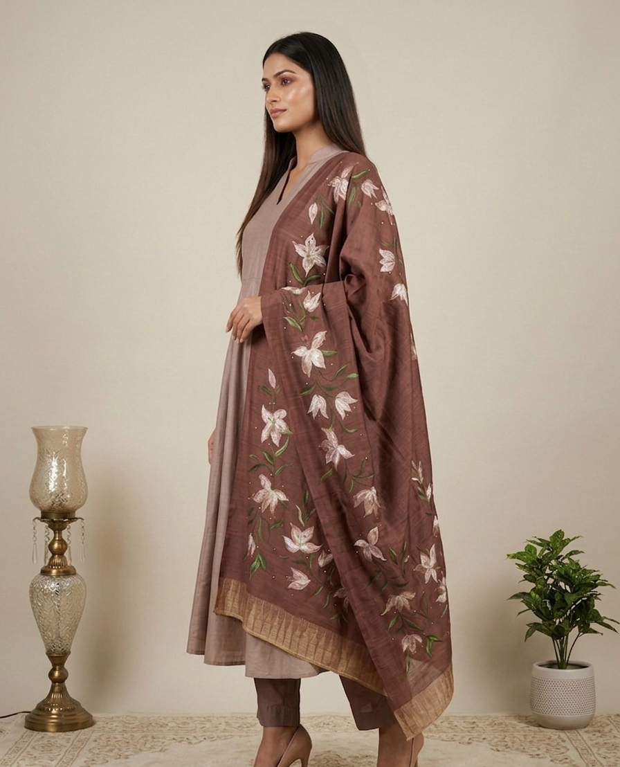 Warm Cocoa Brown (Unstitched Suit)
