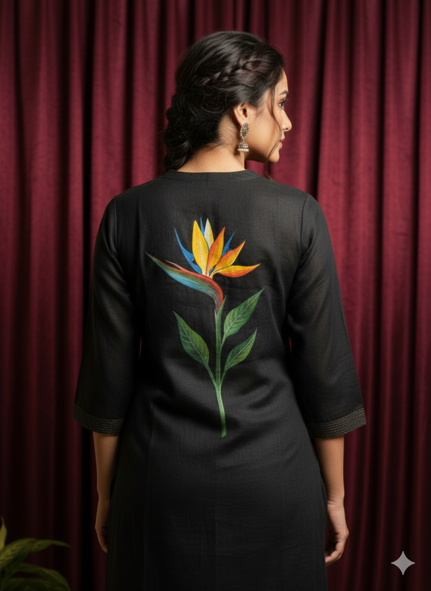 Midnight Whisper Cotton Kurta