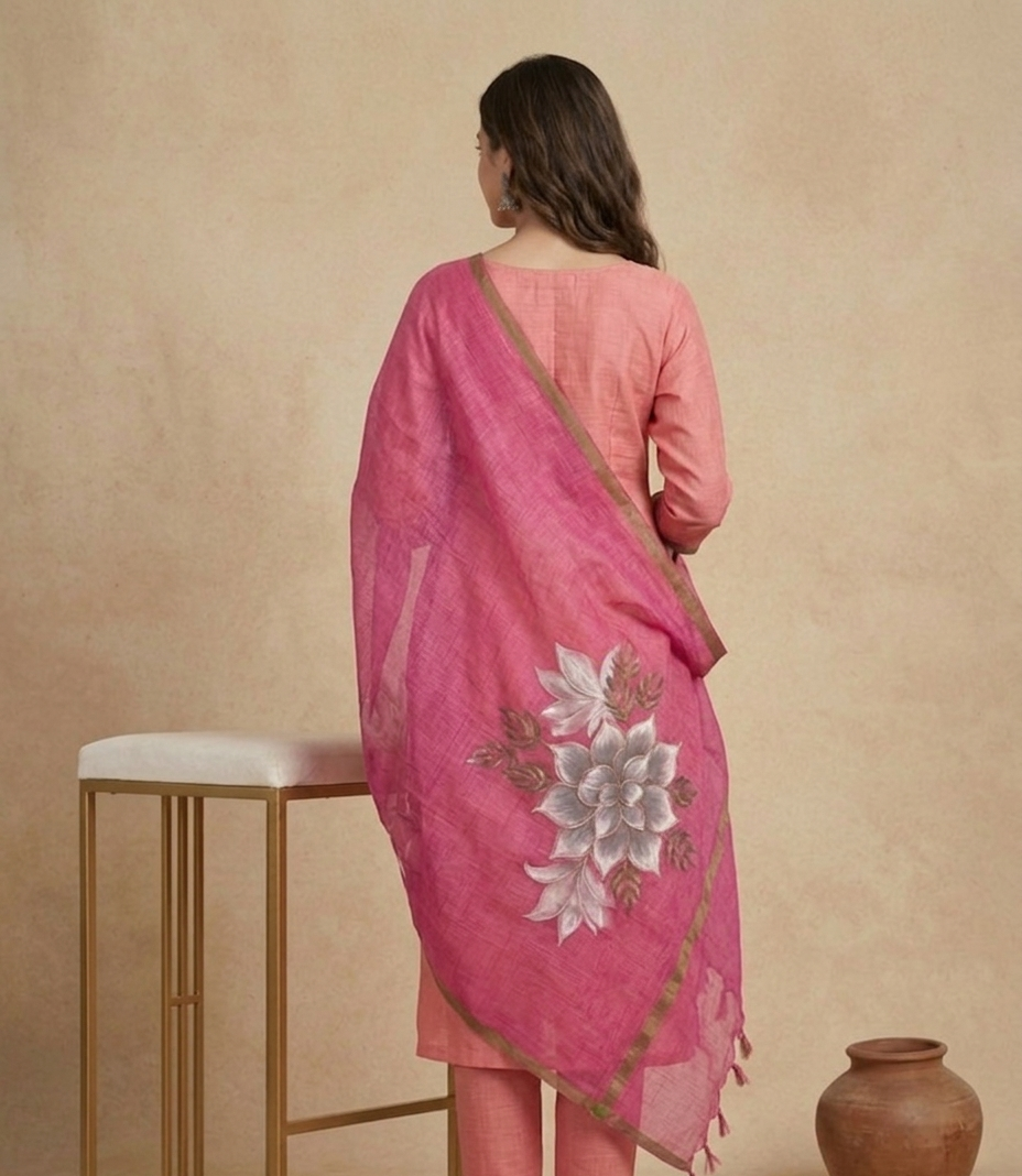 Pink Élan  (Unstitched Suit)