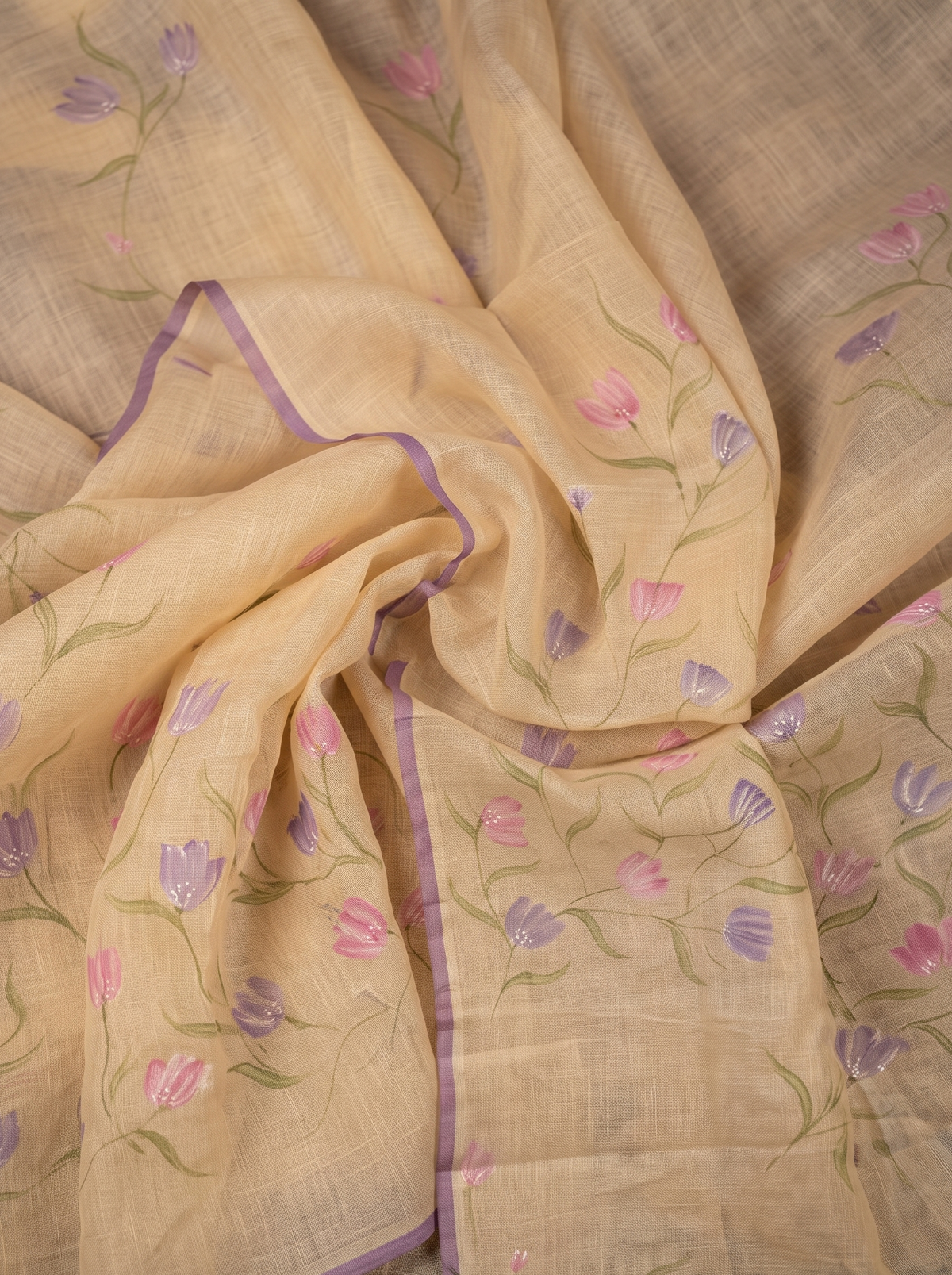 Sand Dune Elegance – Beige Kota Saree