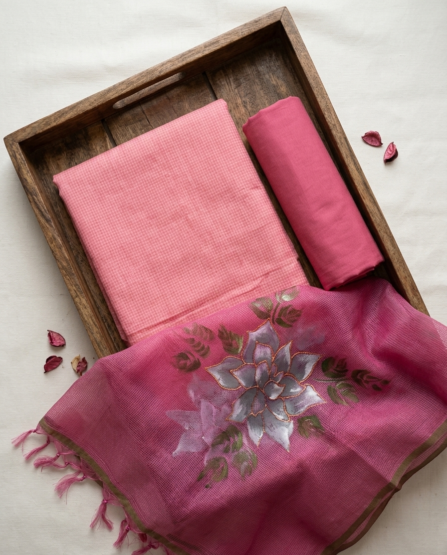 Pink Élan  (Unstitched Suit)