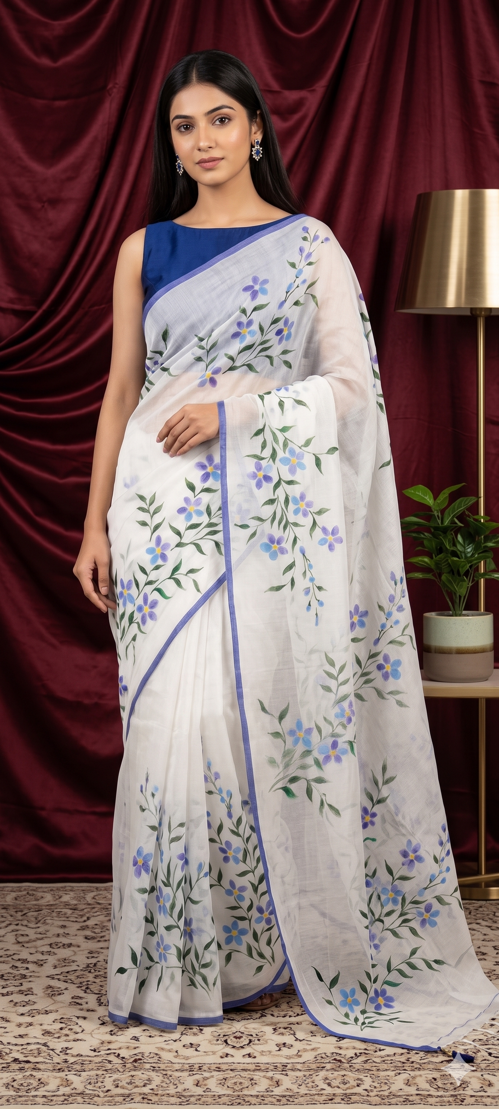 Velvet Aura Kota Saree