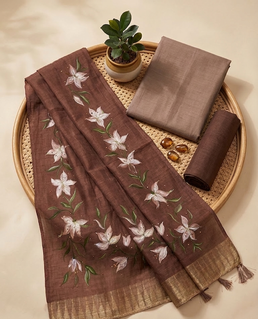 Warm Cocoa Brown (Unstitched Suit)