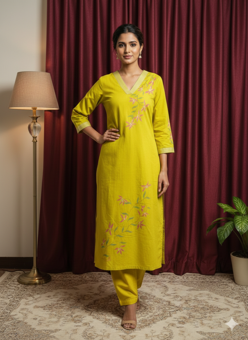 Summer Glow Cotton Kurta