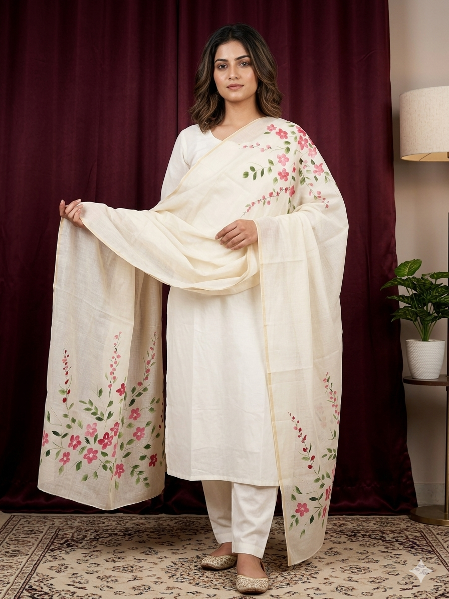Bloom Cotton Dupatta