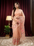 Peach Color Kota Saree