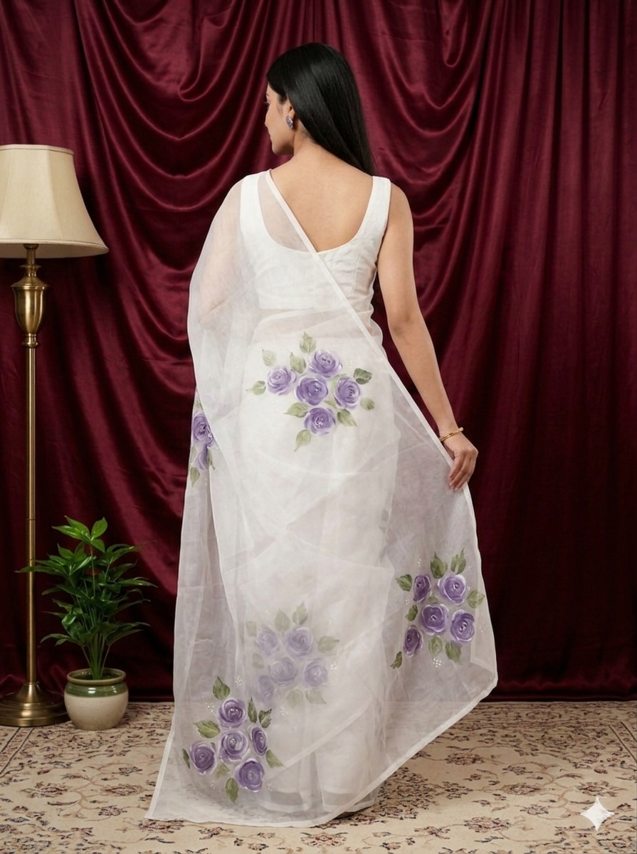 Ivory Whisper –Kota Saree
