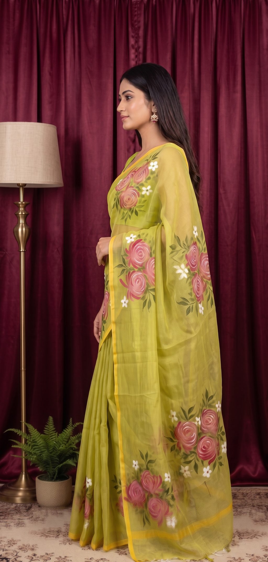 Mint Blossom kota Saree