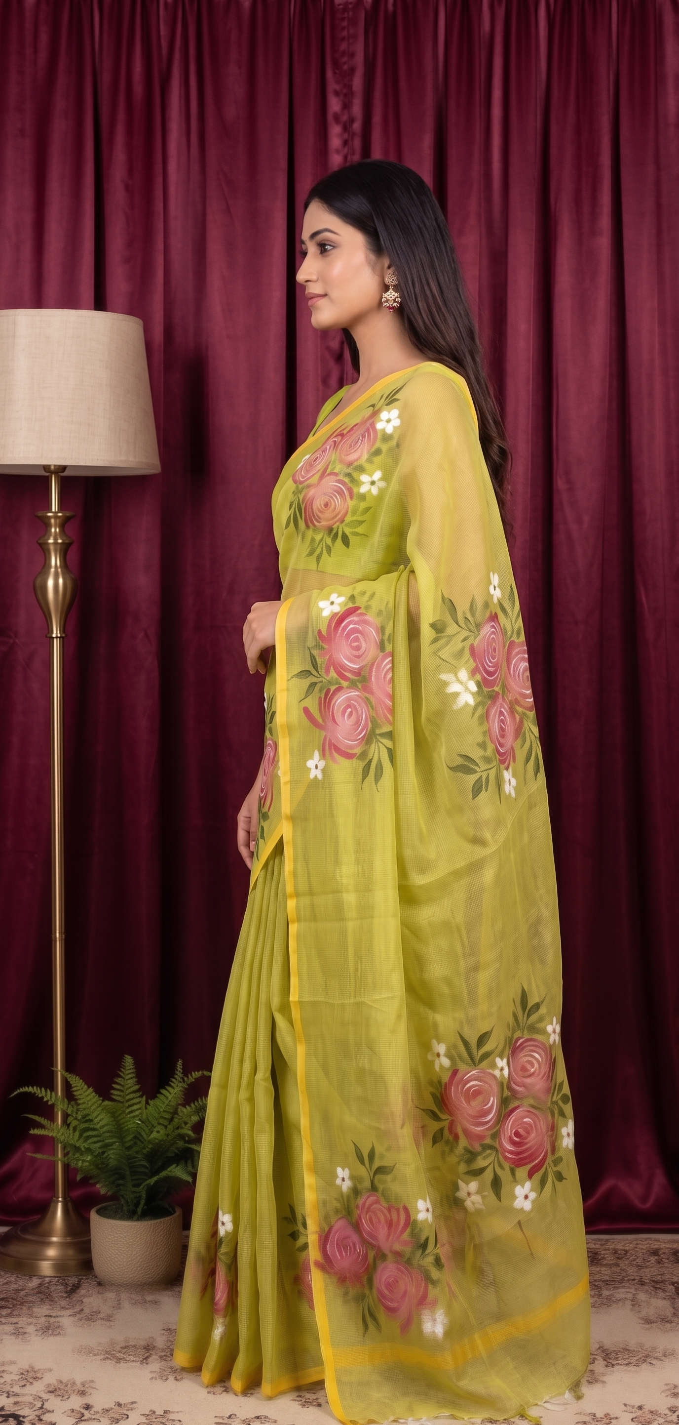 Mint Blossom kota Saree