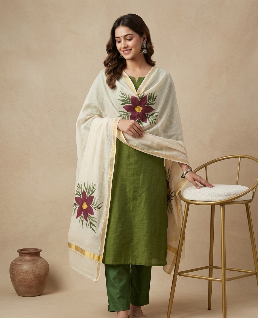 Mint Aura (Unstitched Suit)