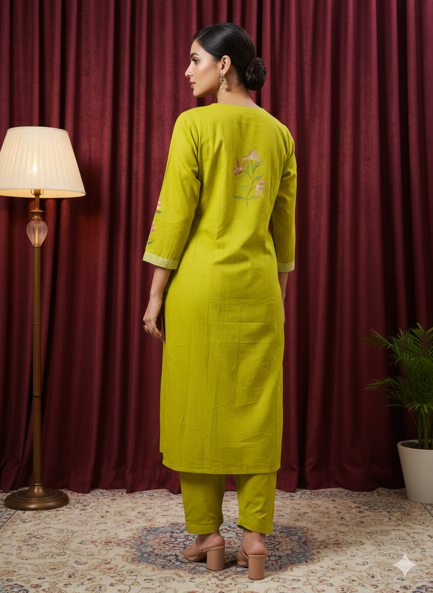 Summer Glow Cotton Kurta