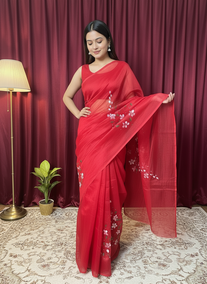 Royal Red Kota saree