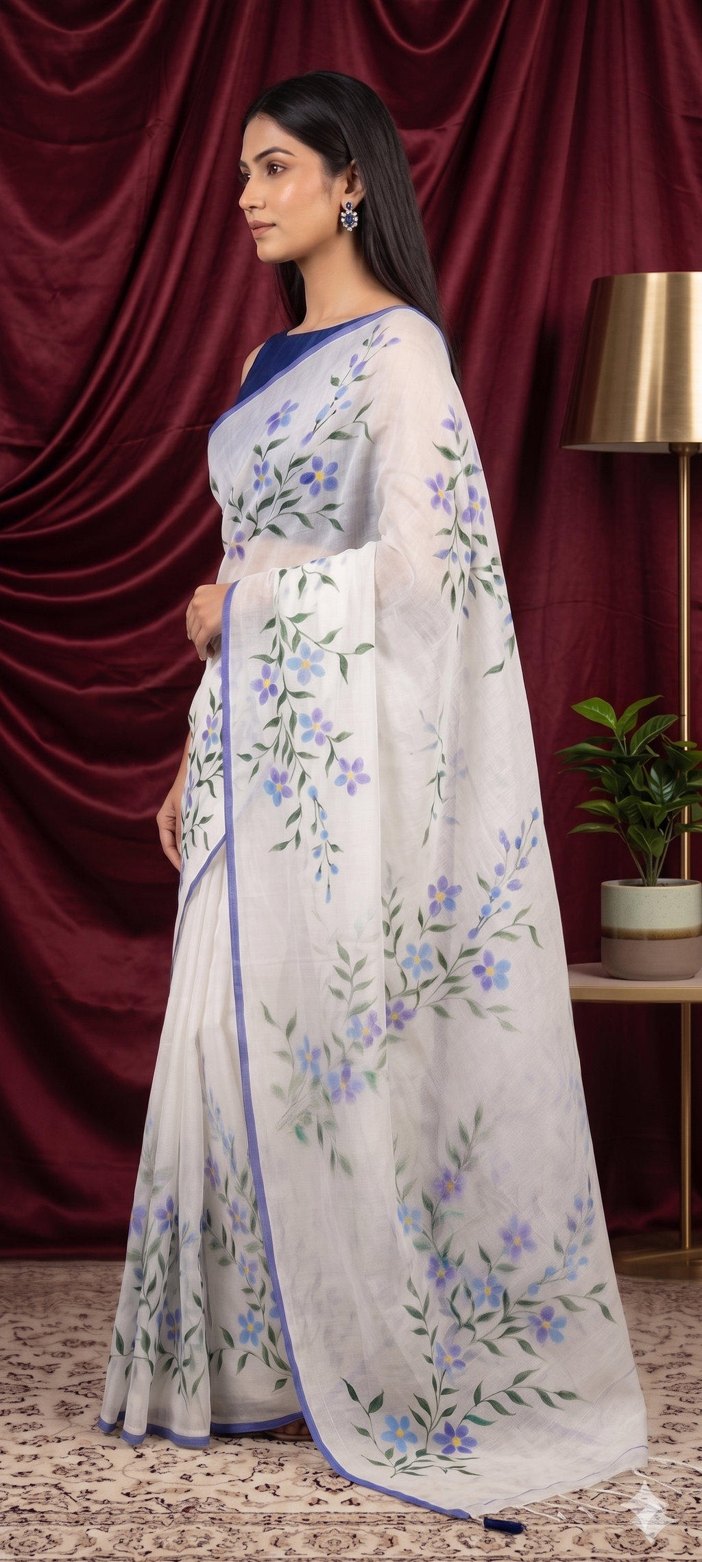 Velvet Aura Kota Saree