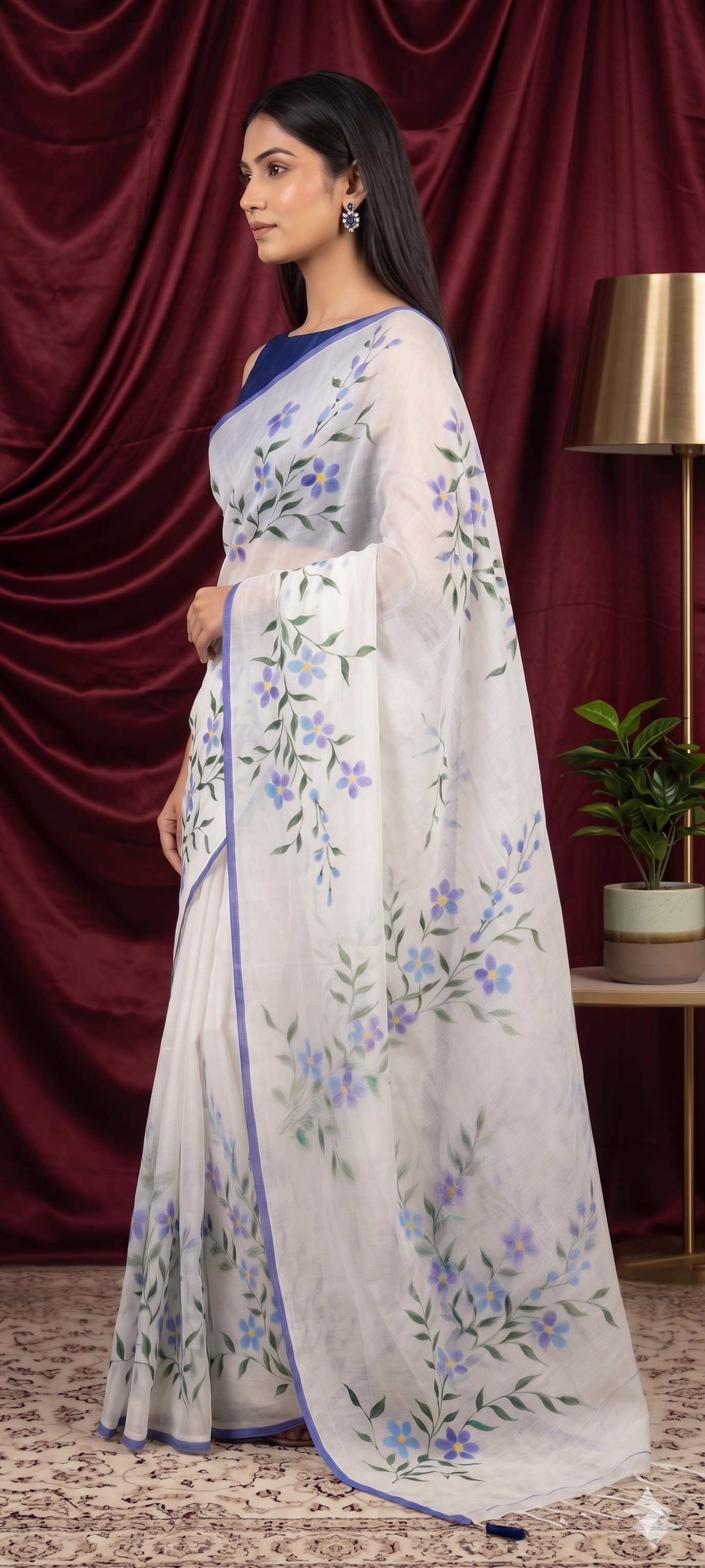 Velvet Aura Kota Saree