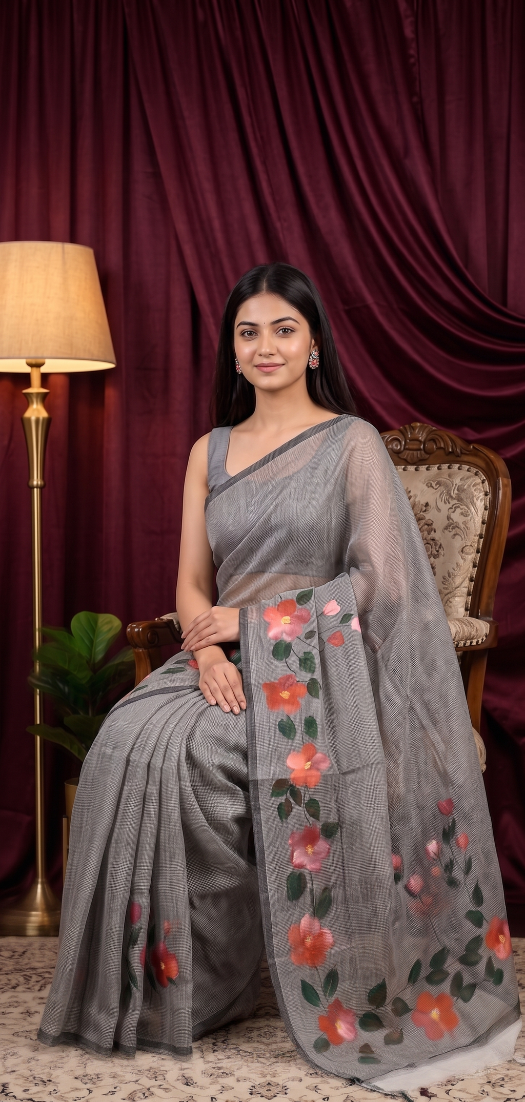 Ashen Beauty kota saree